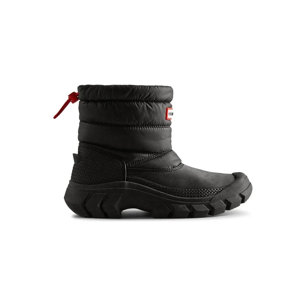 Hunter Intrepid Short Snow Boots Women's‎ Size 6 US Black Insulated Waterproof